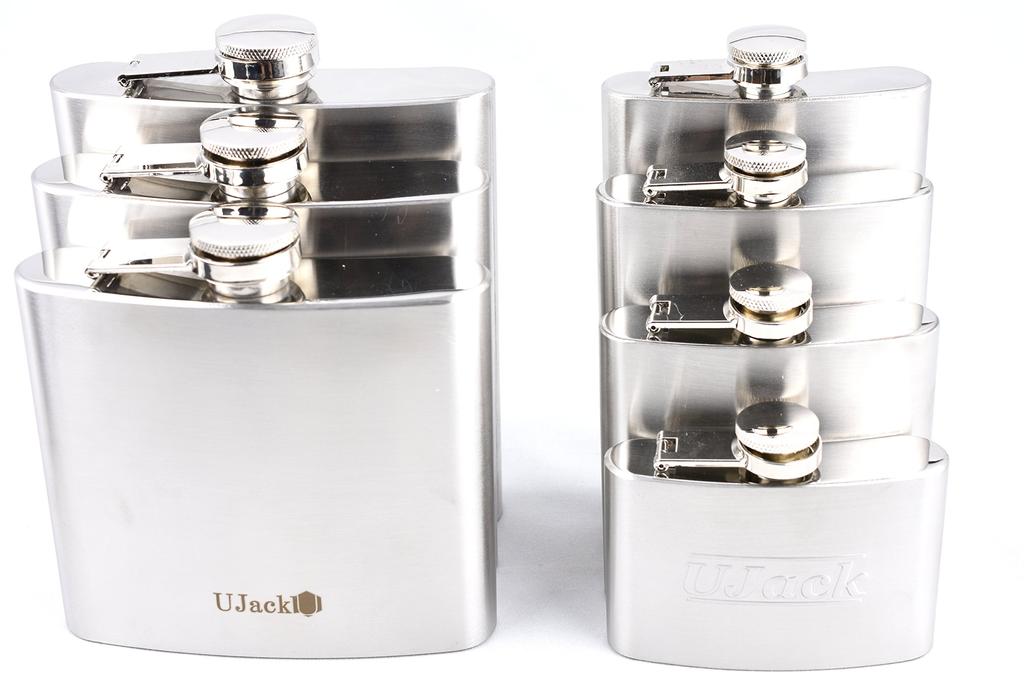UJack Whiskey 304 Stainless Steel Whiskey Hip Authentic Japanese Product Stainless Steel Large Capacity Mirror Finish Flask, Bottle, Flask, Flask,