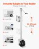Trailer Jack with Wheel, 907 Kg Load Capacity, Heavy Duty Swivel Boat Trailer Jack with PP Dual Wheel & Ergonomic Handle, 381-685 Mm Lift Range, Fit