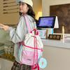 Casual Nylon Rugzak Voor Dames Met Gewatteerd Laptopvak Urban Street Style