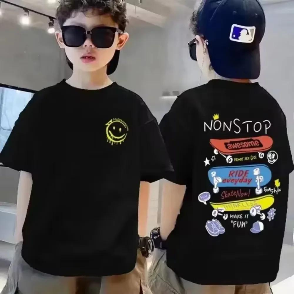 Nickelodeon Best-selling cute-patterned children's T-shirt for boys and girls,soft and comfortable summer clothing for children.