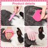 8-piece Small Animal Pink Beauty Set Rabbit Beauty Set with Pet Nail Clippers and File Flea Comb