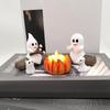 LED Campfire Scene Ghost Campfire Nightlight Spooky Fire Marshmallow Small Electric Faux Halloween Party Decor Cute Ghost
