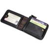 Leather Bifold   Wallet for Men Travel Purse Pouch Gift