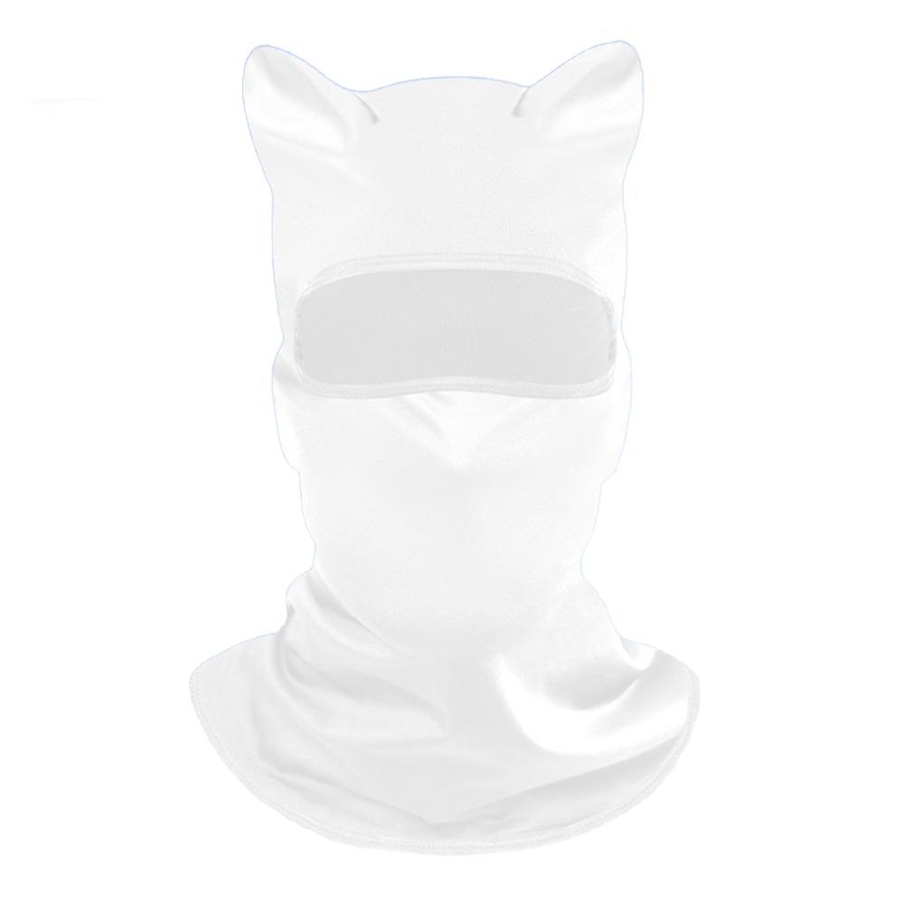 

Fashion Quick Dry Balaclava Face Mask Breathable Ice Silk Motorcycle Mask Sun Protection Neck Cover Summer белый