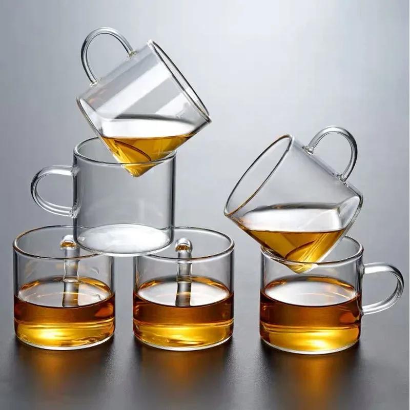 HMLOVE Heat Resistant Glass Teapot Steamed & Boiling Kettle Tea Infuser Filter High Borosilicate Chinese Teawear Pot 1200ml