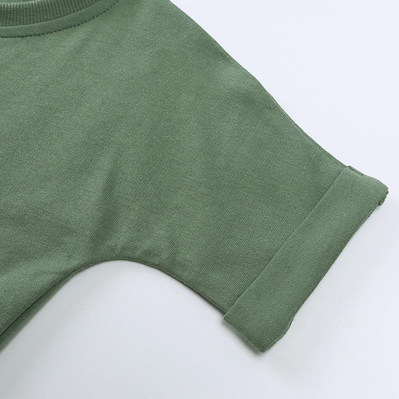 Boys' Summer 2025 Handsome Short-Sleeve Sportswear Set - Two-Piece