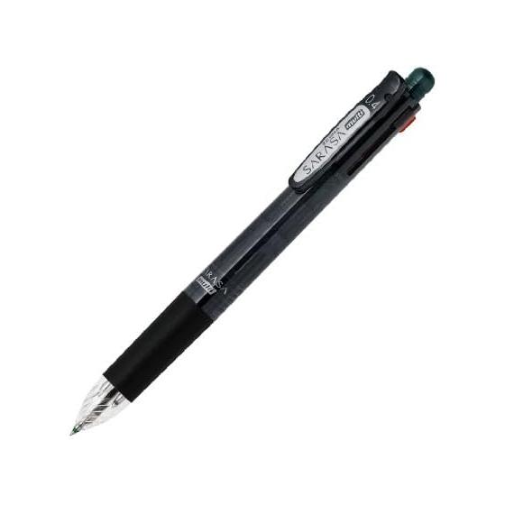 Многофункциональная ручка Zebra 4 цвета + Острая Sarasa Multi 0.4 Черная P-J4SAS11-BK