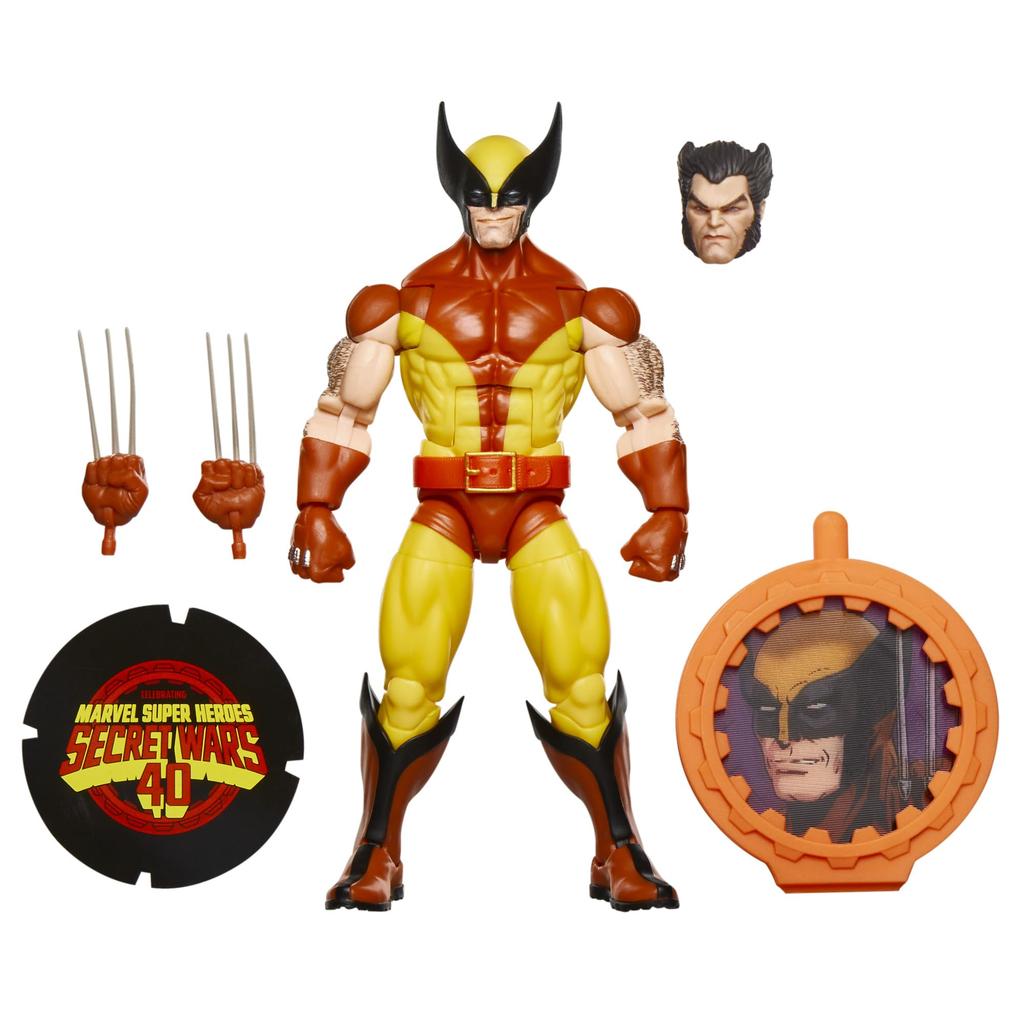 Hasbro Marvel Legends Series Wolverine and X-Men Retro Marvel Comics Secret Wars Collectible 6-Inch Action Figure with Shield (G0782) Authentic