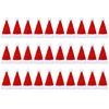 30pcs Mini Santa Hats Home Christmas Decor Lollipop Candy Cover Cup Bottle Cover