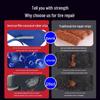 Electric & Motorcycle Vacuum Tire Repair Tool Set with Tendon Strips