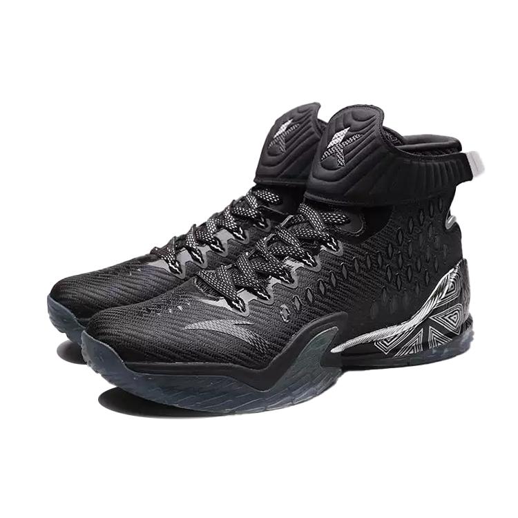 New ANTA KT3 Basketball Shoes Men's High Top Black/Silver 11811102-11