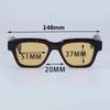 JMM Fellini Sunglasses Square High Quality High Street Punk Uv400 Men and Women Eyeglasses for Optical Prescripiton with Case
