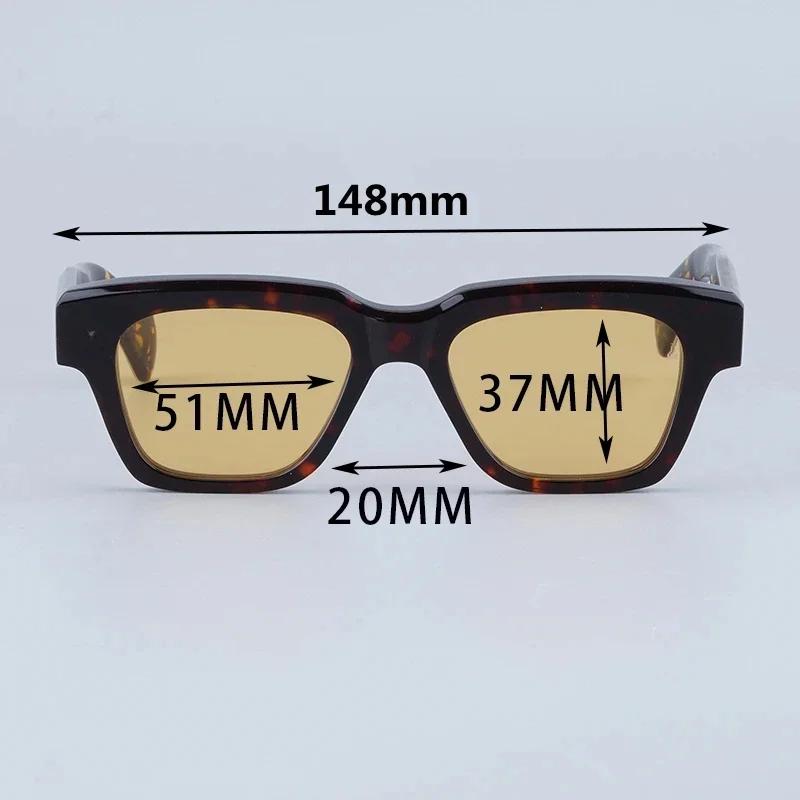 JMM Fellini Sunglasses Square High Quality High Street Punk Uv400 Men and Women Eyeglasses for Optical Prescripiton with Case