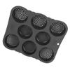 Hamburger Bun Mold Silicone 8 Cavity Easy Release Heat Resistant Hamburger Bread Bakery Pan for Kitchen