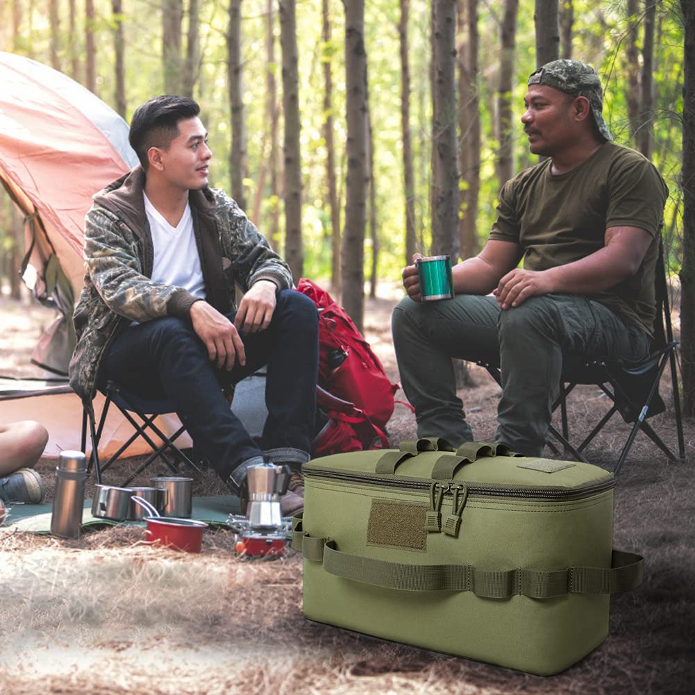 K-outdoor Camping Bag, Large Capacity 10L Storage Box, Cooking Tool Storage Case, Gear Container, Small Item Storage, Tool Storage, BBQ, Picnic, Barbe