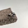 Silberring mit natürlichem Onyx, Gewicht des Artikels 4,4 g (2176237)