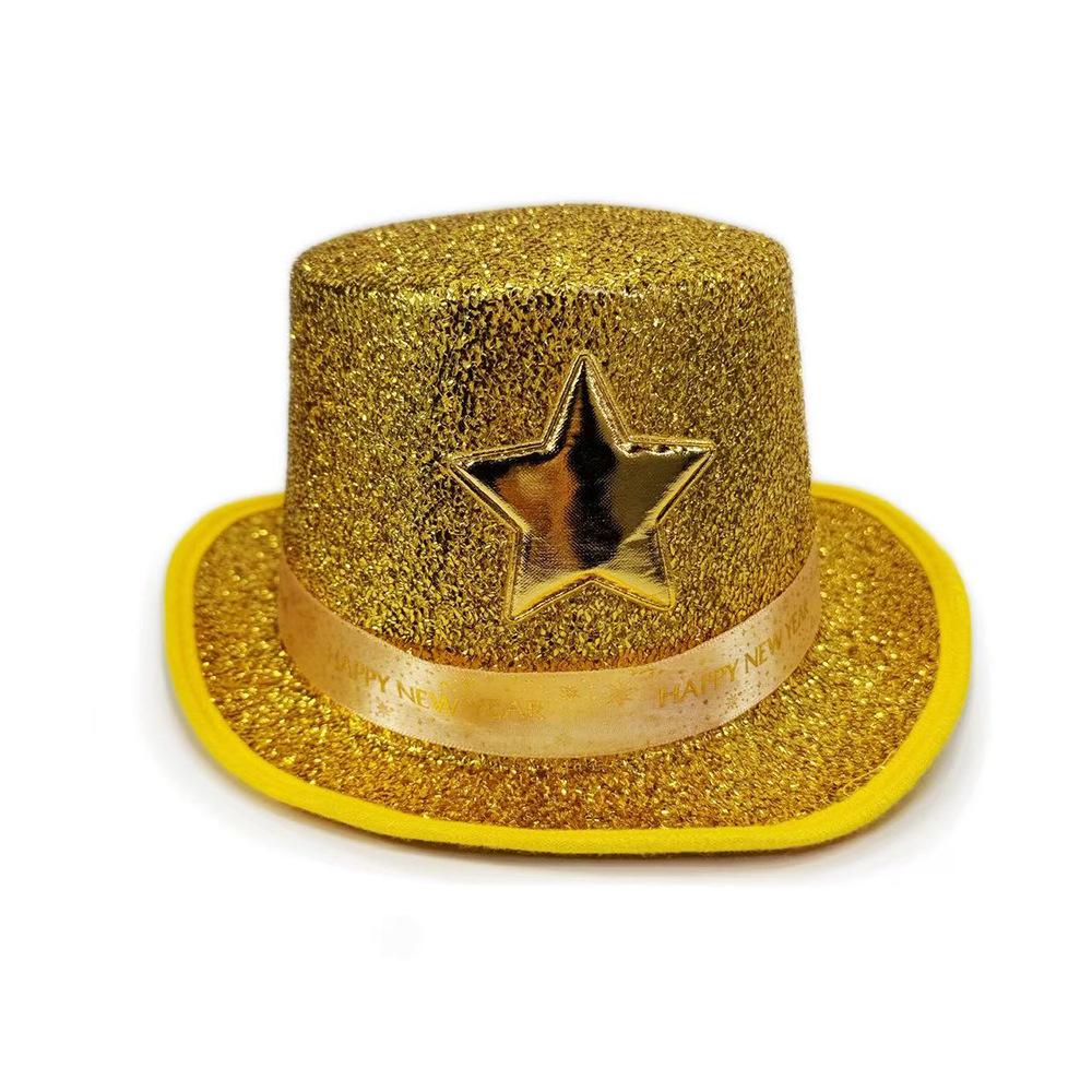 Colorful Festival Party Hat Stage Performance Dress Up Glitter Hats Hip-hop Dance Disco Hat for New Year Carnival Wedding