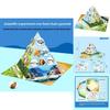 Paper Food Chain Pyramid Model Assembly Material Set Puzzle Toys For Children Educational Biology Set