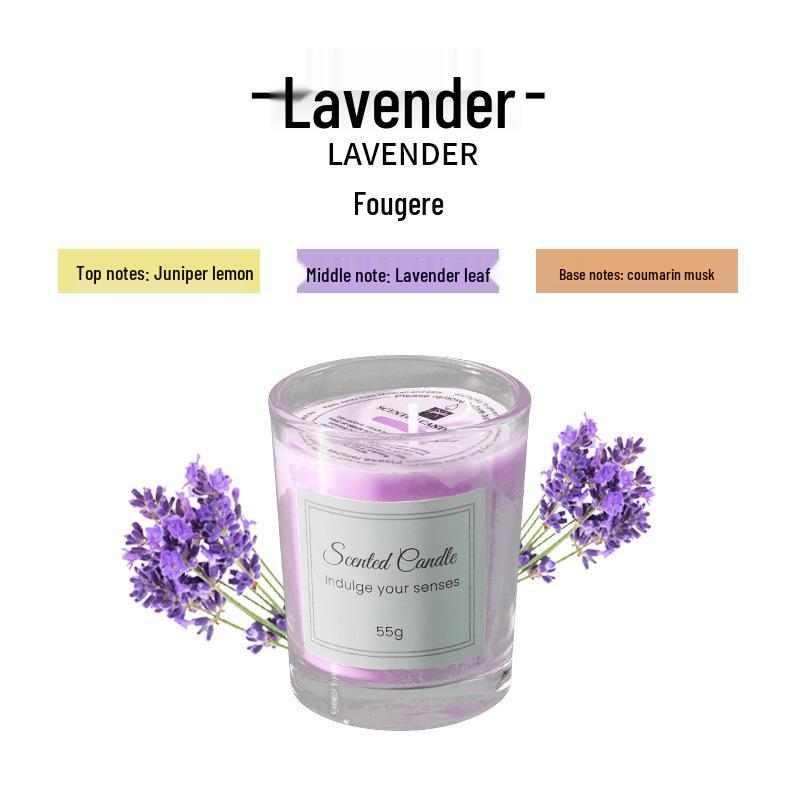 Soy Wax Creative Aromatherapy Candle in Transparent Glass Jar - 12 Scents