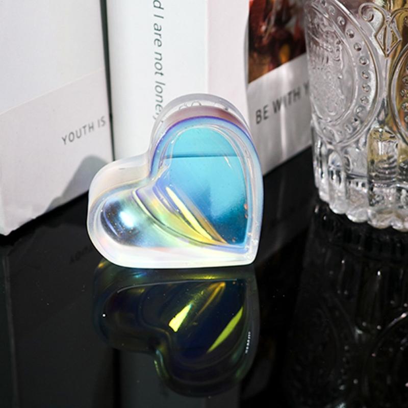 Kartvizitlik Reçine Kalıp Isim Kartı Ekran Standı silikon kalıp Kalp Masaüstü Süsler Kalıp Ofis-Ev Dekor için