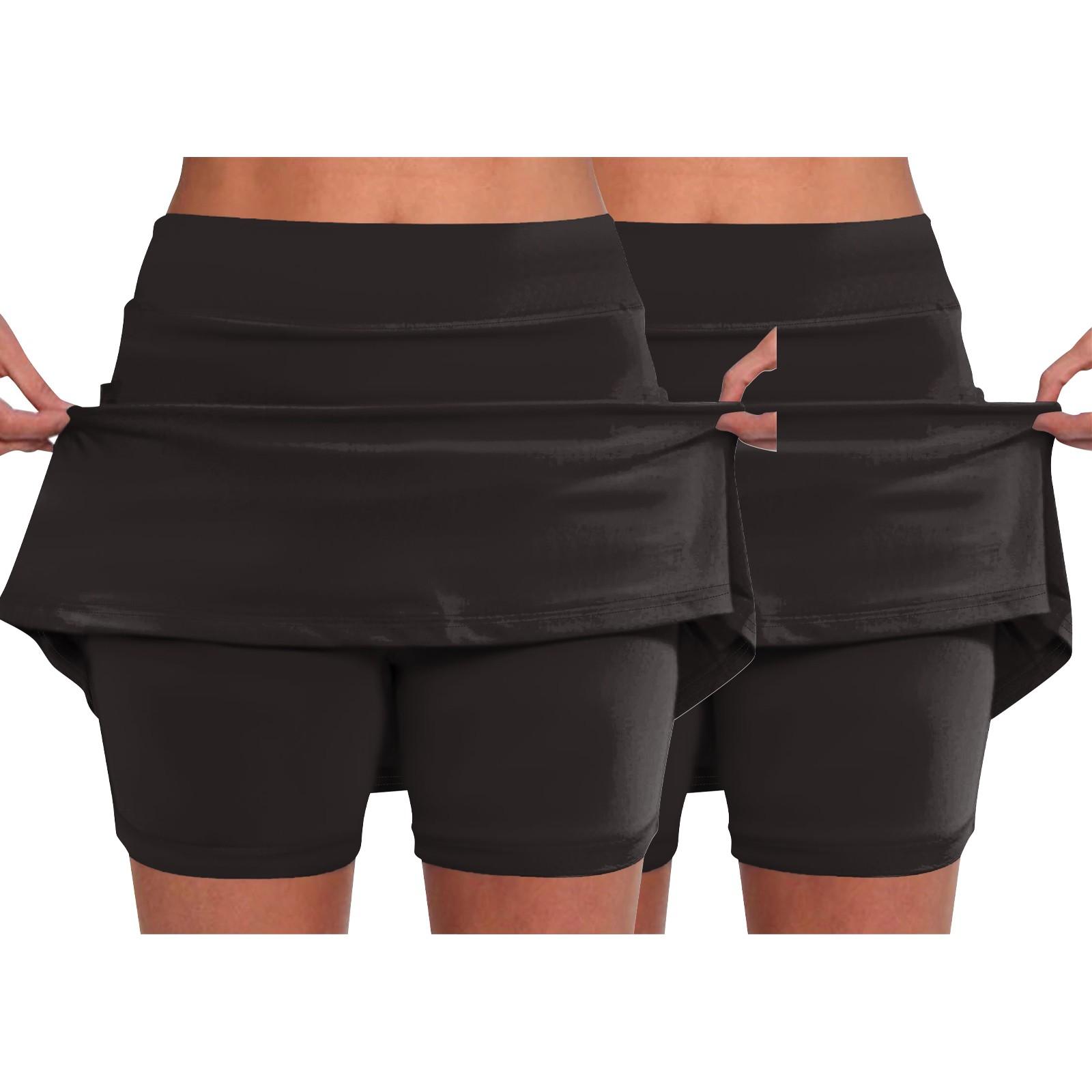 2 шт. эластичные брюки-кюлоты для йоги для женщин — фото 3