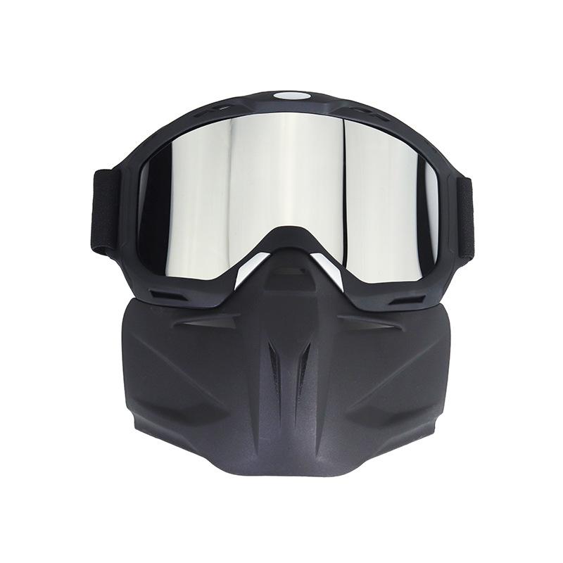 New Stock Motorcycle Off-road Goggles Detachable Face Mask For Riding Exclusive Motorcycle Goggles Face Mask