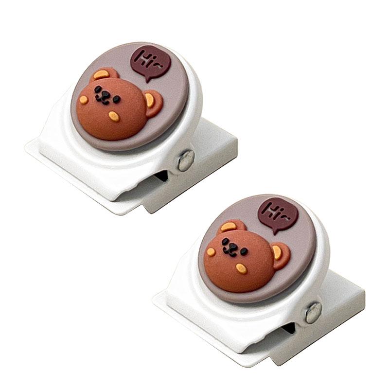 Cute Snack Bag Sealing Clips Plastic Magnetic Food Bag Clips Reusable Storage Clip Sealer Clamp Kitchen Accessories