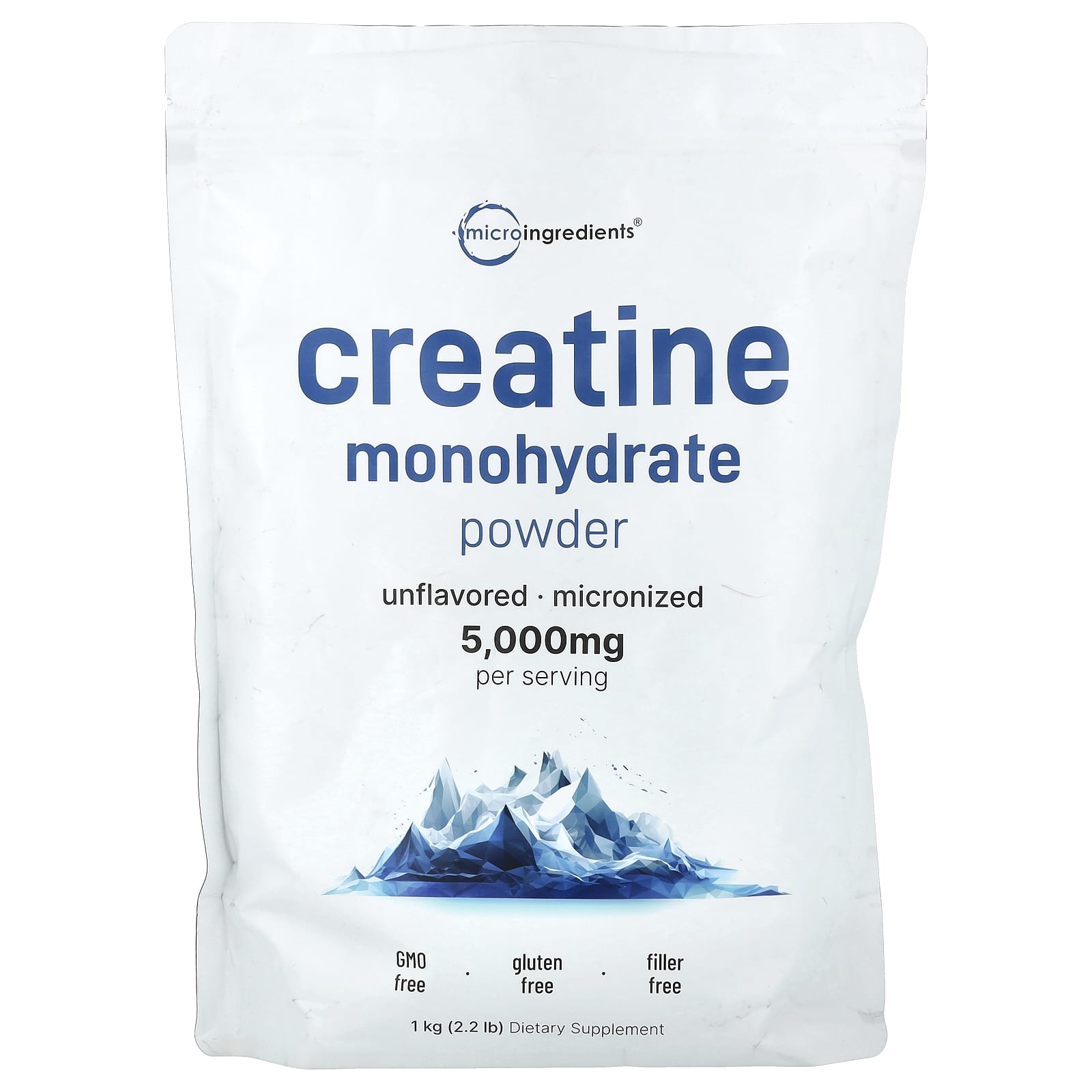 

Creatine Monohydrate Powder, Unflavored, 1Kg (2.2Lb)
