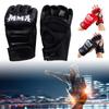 PU Half Finger Boxing Gloves PU Leather MMA Fighting Kick Boxing Gloves Karate Muay Thai Training Workout Gloves Training Gear