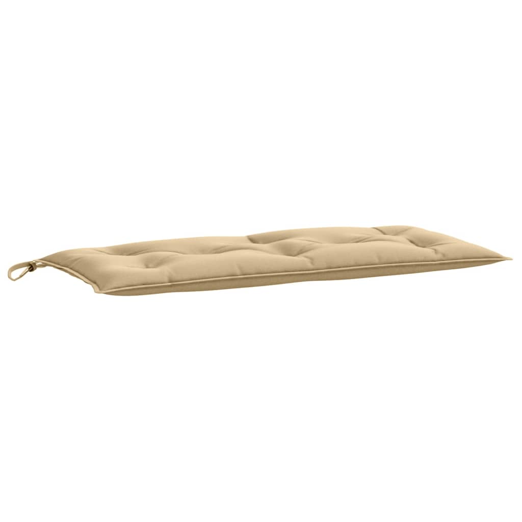 Garden Bench Cushions 2 Pcs Beige Melange 100x50x7 Cm Fabric
