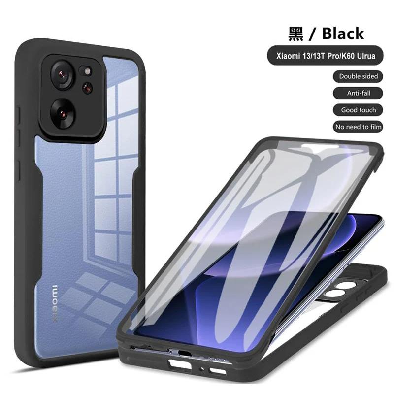 360 Full Cover Case For Xiaomi Mi 13T 12T 11T Pro Bumper Funda For Mi 14 11 12 13 Lite 5G 12S Ultra Clear Shockproof Phone Cover