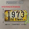 Vintage 1973 Classic Metal License Plate Wall Art 11.8x5.9 Inches Rustic Aluminum Sign for Garage Man Cave Retro Outdoor Decor