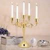 Vintage Candle Holder Vintage Candle Stand 5 Arms Vintage Candlestick Metal Crafts Candle Holder Stand Wedding Party Home Decor