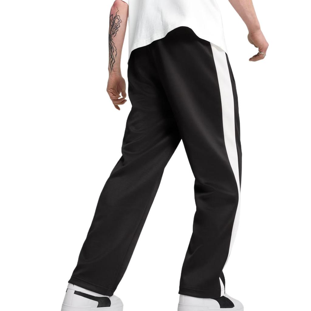 Puma T7 Always On Color Block Fashion Versatile Soft Knit Sports Pants Men Bottoms Black 631864-01