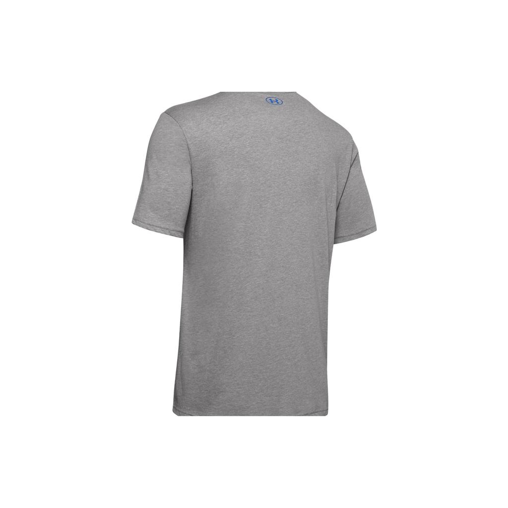 Under Armour UA GL Foundation Short Sleeve Crew Neck Tee Men Tops Steel-Light-Heather 1326849-036
