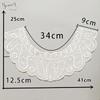 Black And White Organza Embroidery Collar Lace Mesh Lace Diy Sewing Decoration With Clothing Accessories