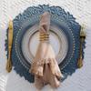 Relief Pattern Texture Table Placemats Round Shape Heat-Resistant Mats  Plate Placement