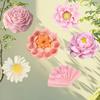 New Silicone Candle Mold 3D Flowers Clear Texture DIY Soap Mould Jasmine Peony Daisy Easy Demold Aromatherapy Mold Home Decor