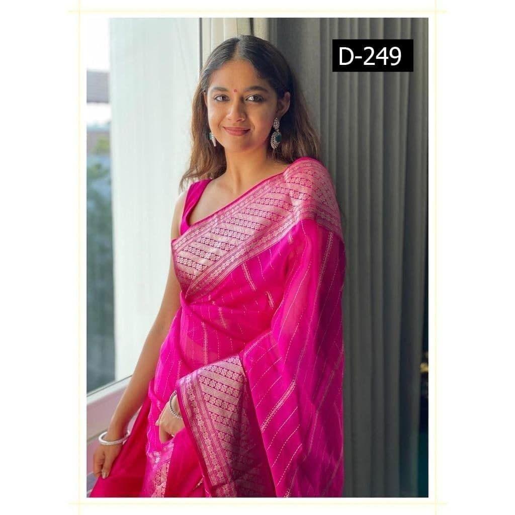 Beautifull Rich Pallu & Jacquard Work On All Over The Saree