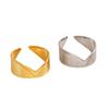 European & American Style Titanium Steel Men's Open Ring - Non-Fading, Minimalist, Stainless Steel Design