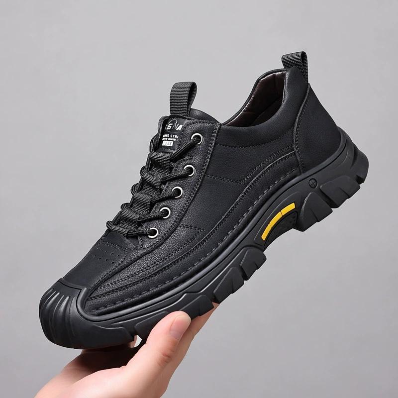 Nieuw Binnen Heren Boardschoenen Alle Seizoenen Antislip Slijtvast Outdoor Off-road Wandelschoenen Luxe Klassieke Retro Heren Sneakers