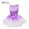 Fabulous Comfortable Patchwork Cat Wedding Dress Bow-knot Decor Scattered Hem Pet Apparel