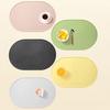 Silicone Placemats with Raised Edges, Non-Slip Reusable Kids Placemats, Waterproof Heat Resistant Dinning Table Mat