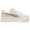 New PUMA Karmen II Wear resistant And Lightweight Low Top Skateboard Shoes Women's Beige Purple 397457-04