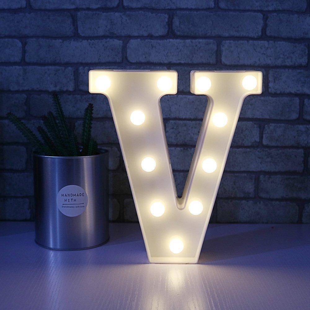 Wedding Decorative 26 Alphabet Name Letter LED Lights Luminous Number Lamp Romantic Theme Home Party Bedroom Decor Night Light