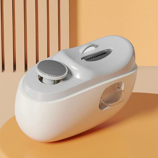 Elektrický zastřihovač nehtů s leštičkou a LED světlem, 3 rychlosti, dobíjecí, 2 v 1, automatický pilník na nehty, pro miminka, děti, dospělé, seniory, manikúrní zastřihovač