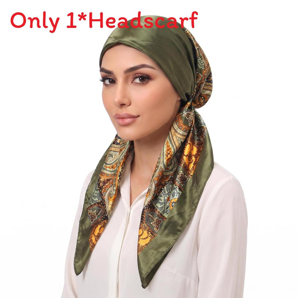 Bandana Sciarpa per Capelli in Poliestere con Stampa Floreale e Design Traspirante per Donna