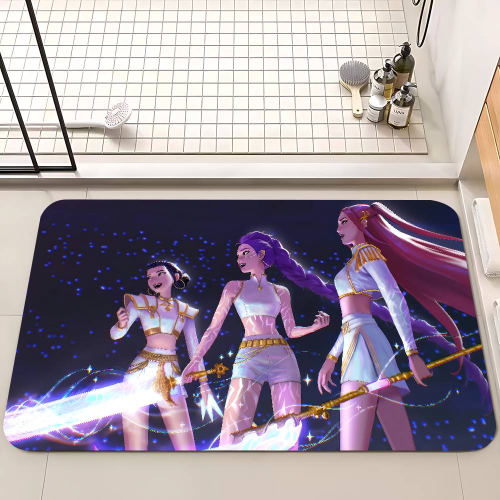 Kpop Demon Anmie H-Hunters Floor Mat Non-Slip Laundry Room Mat Laundry Decor Balcony Child Living Room Bedside Mats