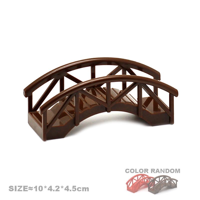 Große Bausteine Haus Zubehörteile Dach Fenster Wand Konstruktion Zusammenbauen Duplo Steine Lernspielzeug für Kinder Geschenk