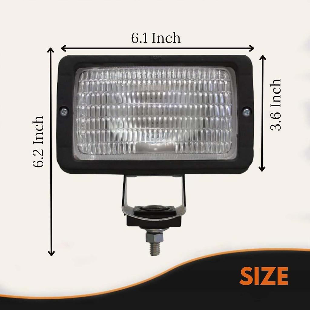 APSMOTIV Work Lamp Assembly With On-Off Switch 12v Lights Off Road Compatible With Ford Truck Jcb Tractor New Holland Universal Emergency Light Bulb